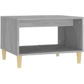 vidaXL Salontafel 60x50x40 cm bewerkt hout grijs sonoma eikenkleurig