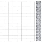 vidaXL Tuinhek 50x1,25 m gegalvaniseerd staal zilverkleurig