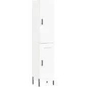vidaXL Hoge kast 34,5x34x180 cm bewerkt hout wit
