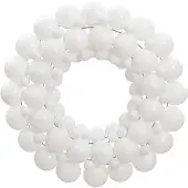 vidaXL Kerstkrans 45 cm polystyreen wit