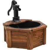 vidaXL Waterfontein met pomp 57x57x53 cm massief vurenhout