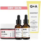 QA Dry Skin - Reinigingsbalsem 1x 125 Ml & Gezichtsserum 1x 30 Ml & Gezichtsolie 1x 30 Ml & Dagcrème 1x 50 Gr - Pakket