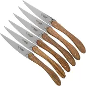 Laguiole En Aubrac Ecir steakmesset 6-delig walnoothout