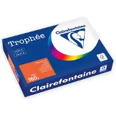 Clairefontaine Gekleurd papier Fel oranje A4 160 grams (250 vel)