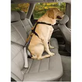 Kurgo Dog Seatbelt Loop - Veiligheidsriem met Karabijnhaak - Past aan elke autogordel - Zwart/Grijs