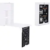 HOMEdotCOM Opvouwbare wandtafel, wit