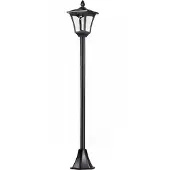 Outsunny Solar tuinlantaarn 40lumen zwart 160cm