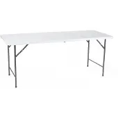 Perel Klaptafel, inklapbaar, weerbestendig, handgreep, maximaal 100 kg, wit