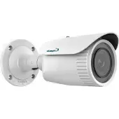 VLM Cilindrische IP-netwerkcamera, bewakingscamera, 2 MP, IR-leds, nachtzicht 30 m, gemotoriseerde varifocale lens, WDR-technologie, PoE-functie, app Guarding Vision, voor binnen en buiten, wit