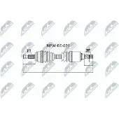 NTY NPW-RE-021 Aandrijfas