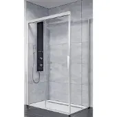 Ben IMotion zijwand rechts t.b.v. schuifdeur 90x206cm Chroom/Helder glas