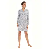 Pastunette nachthemd wit/blauw/rood Dames | Maat: 46