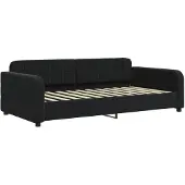 vidaXL Slaapbank 100x200 cm fluweel zwart