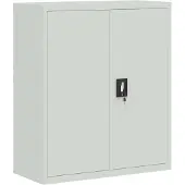vidaXL - Archiefkast - 90x40x105 - cm - staal - lichtgrijs