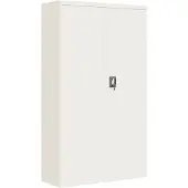 vidaXL Archiefkast 105x40x180 cm staal wit