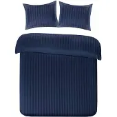 Papillon Dekbedovertrek Uni Navy Satijn-240 x 200 / 220 cm | Lits-Jumeaux