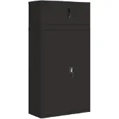 vidaXL Archiefkast 90x40x180 cm staal zwart