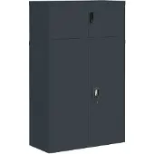 vidaXL Archiefkast 90x40x145 cm staal antracietkleurig