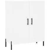 vidaXL Dressoir 69,5x34x90 cm bewerkt hout wit