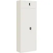 vidaXL Archiefkast 90x40x240 cm staal wit