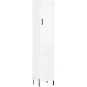 vidaXL Hoge kast 34,5x34x180 cm bewerkt hout wit