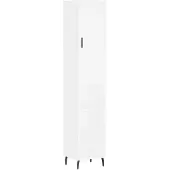 vidaXL Hoge kast 34,5x34x180 cm bewerkt hout wit
