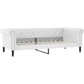 vidaXL Slaapbank 80x200 cm kunstleer wit