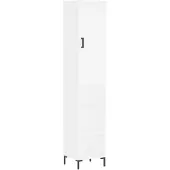 vidaXL Hoge kast 34,5x34x180 cm bewerkt hout wit