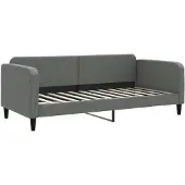 vidaXL Slaapbank 90x200 cm stof donkergrijs