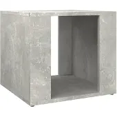 vidaXL Nachtkastje 41x40x36 cm bewerkt hout betongrijs