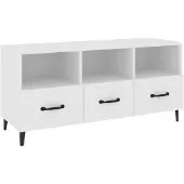 vidaXL Tv-meubel 102x35x50 cm bewerkt hout wit