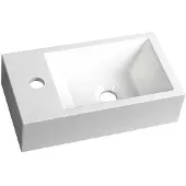Sapho Crest fontein 40x22cm wit links