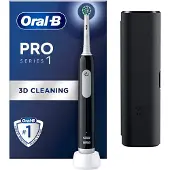Oral-B Pro 1 Cross Action Elektrische Tandenborstel - zwart - 2-min Timer - Roterend-Oscillerend - Oplaadbaar - Batterij/Accu