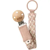 BIBS Pacifier Braid (speenkoord) - Blush / Ivory
