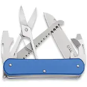 FOX Vulpis 5-Tools FX-VP130-SF5SB, N690Co, Aluminium Sky Blue, Zwitsers zakmes