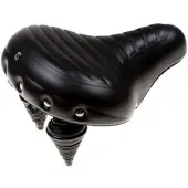 Selle Fietszadel Wave / Drifter Geribbeld Zwart