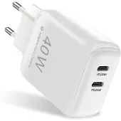 Sign Dubbele USB-C PD-lader, 40W - Zwart