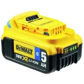 DeWalt DCB184B-XJ, Accu, Lithium-ion (Li-ion), 5 Ah, 18 V, , Zwart, Geel