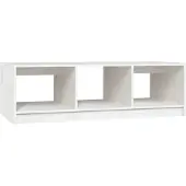 vidaXL Salontafel 110x50x34 cm massief grenenhout wit