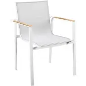 Yoi Tuinstoel Mizu White Grey