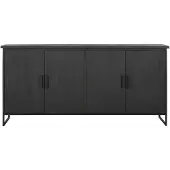 DTP Home Dressoir 'Beam' Teakhout, 190 x 90cm, kleur Zwart