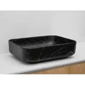 Riho Livit waskom rechthoekig 50x39cm zwart marmer