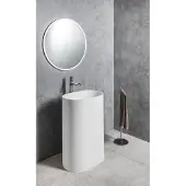 Sapho Treva staande wastafel 56x36cm wit mat