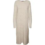 Vero Moda Gebreide jurk 'VMLefile' beige gemêleerd