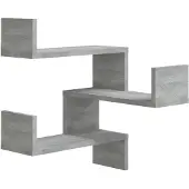 vidaXL Hoekwandschap 40x40x50 cm bewerkt hout grijs sonoma eikenkleur