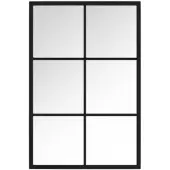 vidaXL Wandspiegel 60x40 cm metaal zwart