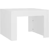 vidaXL Salontafel 50x50x35 cm bewerkt hout wit
