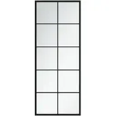 vidaXL Wandspiegel 100x40 cm metaal zwart