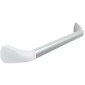 SecuCare wandbeugel aluminium met hoogwaardig kunststof 500 mm / Mat wit / greep blank geanodiseerd
