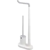 IDesign Toiletbutler iDesign Cade Toiletrol En Borstel Houder Wit